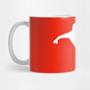 Red Striker Silhouette Mug